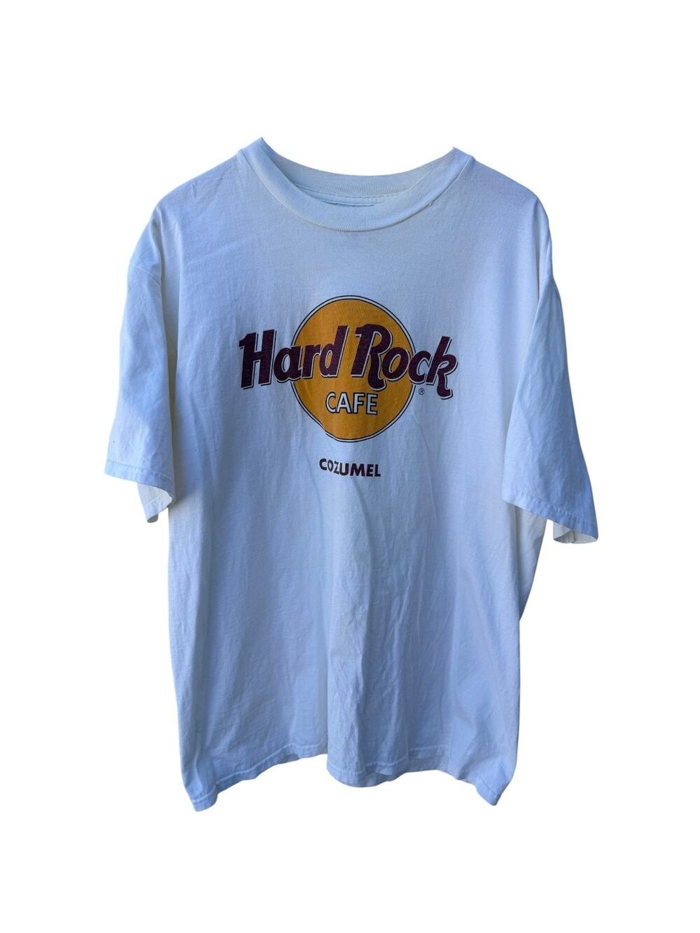 Hard Rock Cafe Cozumel Graphic T Shirt Mens X Grande White Logo Tee